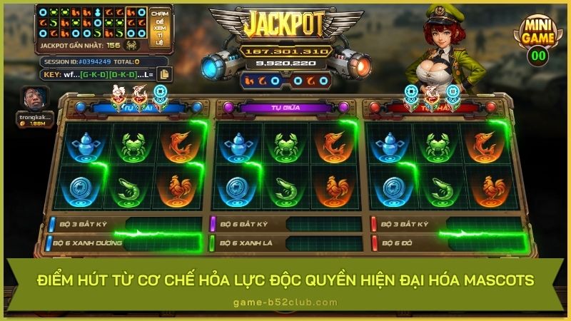Điểm hút từ cơ chế hỏa lực độc quyền hiện đại hóa Mascots