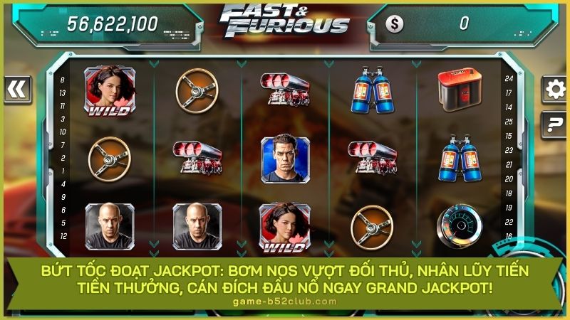 Bứt tốc đoạt Jackpot: Bơm NOS vượt đối thủ, nhân lũy tiến tiền thưởng, cán đích đầu nổ ngay Grand Jackpot!